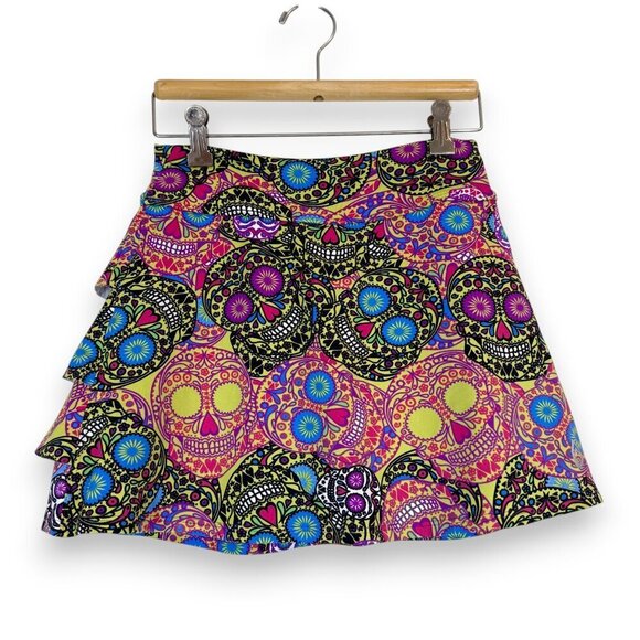 Dona Jo Skirt Skort Tennis Pickleball Colorful Mini Skull Athletic XS - Picture 2 of 8